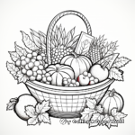 Colorful Cornucopia Coloring Pages for Beginners 3