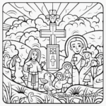 Colorful Easter Sunday Coloring Pages 2