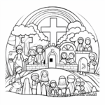 Colorful Easter Sunday Coloring Pages 3