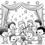 Colorful Fourth of July Musical Concert Coloring Pages 4