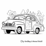 Colorful Mexican Taxi Coloring Pages 1