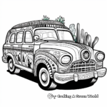 Colorful Mexican Taxi Coloring Pages 3