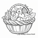 Colorful Mixed Fruit Basket Coloring Pages 2