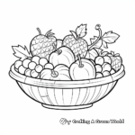 Colorful Mixed Fruit Basket Coloring Pages 4
