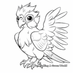 Colorful Parrot Coloring Pages 1