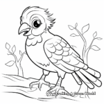 Colorful Parrot Coloring Pages 2