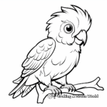 Colorful Parrot Coloring Pages 3