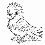 Colorful Parrot Coloring Pages 4
