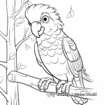 Colorful Parrot Zoo Coloring Sheets 4