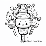 Colorful Popsicle Ice Cream Coloring Pages 1