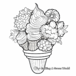 Colorful Popsicle Ice Cream Coloring Pages 2