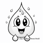 Colorful Rainbow Raindrop Coloring Pages 2