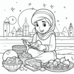 Colorful Ramadan Mubarak Coloring Pages 2