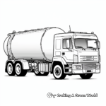 Colorful Refrigerated Tanker Truck Coloring Pages 2