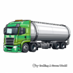 Colorful Refrigerated Tanker Truck Coloring Pages 3