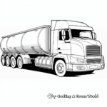 Colorful Refrigerated Tanker Truck Coloring Pages 4