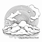 Colorful Sunset Cloud Coloring Pages 2