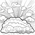 Colorful Sunset Cloud Coloring Pages 3