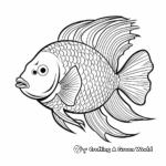 Colorful Tropical Fish Coloring Pages 1