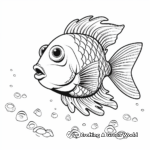 Colorful Tropical Fish Coloring Pages 2