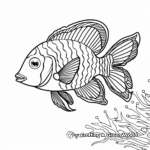 Colorful Tropical Fish Coloring Pages 3