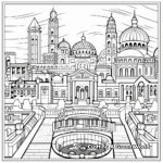 Colorful Venetian Mosaic Coloring Pages 2