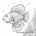 Coloring Book Pages: Lionfish and its Prey 4
