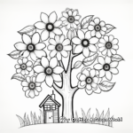 Coloring Made Easy: Flower and Tree Pages 1
