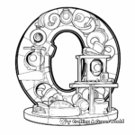 Coloring Page of Letter O as Part of a Word 1
