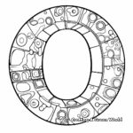 Coloring Page of Letter O as Part of a Word 2
