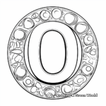 Coloring Page of Letter O as Part of a Word 3