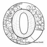 Coloring Page of Letter O as Part of a Word 4