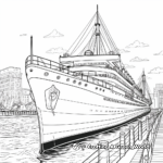 Coloring Pages Depicting Titanic Artifacts 1