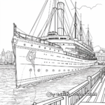 Coloring Pages Depicting Titanic Artifacts 2
