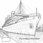 Coloring Pages Depicting Titanic Artifacts 3