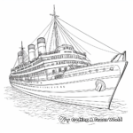 Coloring Pages Depicting Titanic Artifacts 4