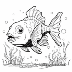 Coloring Pages Featuring Variety of Cod Species 1
