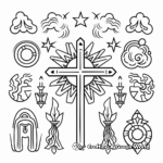 Coloring Pages of Christian Symbols 1