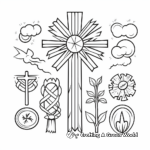 Coloring Pages of Christian Symbols 2