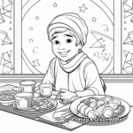 Coloring Pages of Delicious Iftar Meal 3