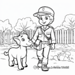 Coloring Pages Of Friendly Zoo Keeper 3
