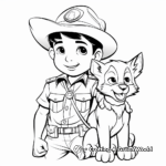 Coloring Pages Of Friendly Zoo Keeper 4