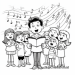 Coloring Pages of Students Singing Birthday Song to Teacher 2