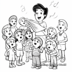 Coloring Pages of Students Singing Birthday Song to Teacher 4