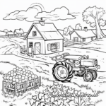 Coloring Pages: Farm Life through the Seasons 1