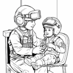 Combat Medic Coloring Pages for Adults 1