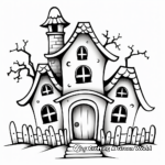Come to Life Haunted House Coloring Pages 1
