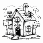 Come to Life Haunted House Coloring Pages 3