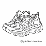 Comfortable trail running shoe Coloring Pages 1
