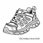 Comfortable trail running shoe Coloring Pages 2